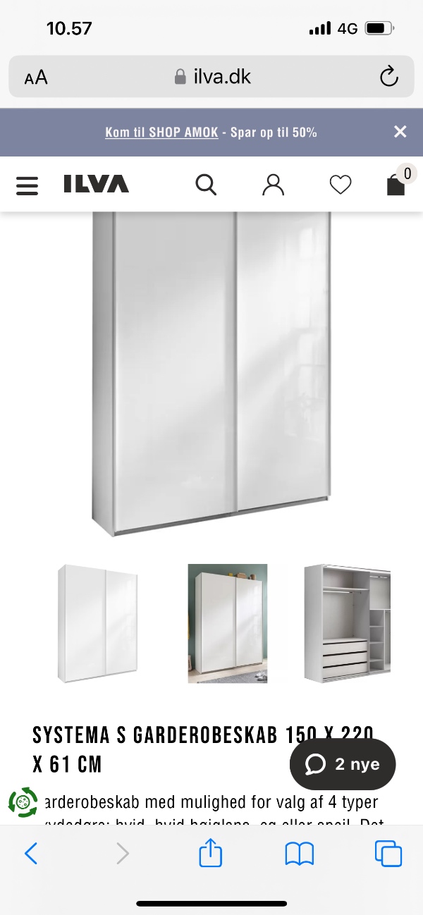 Samlet et skab fra Ilva Systema S 