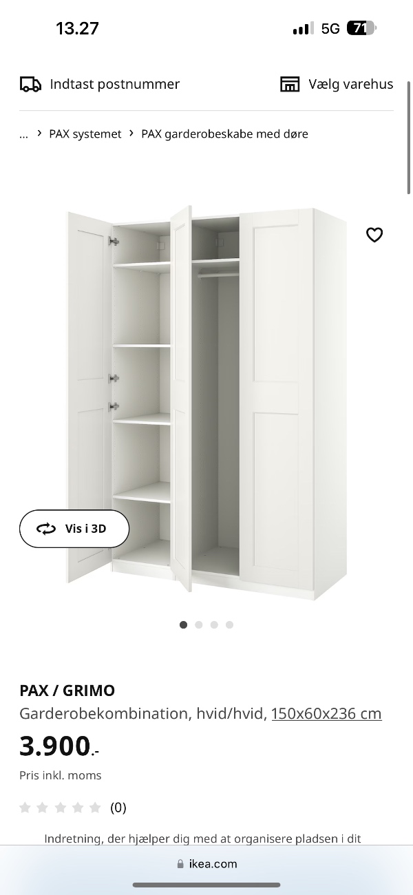 Samling af et helt par skab og lidt af et jysk skab