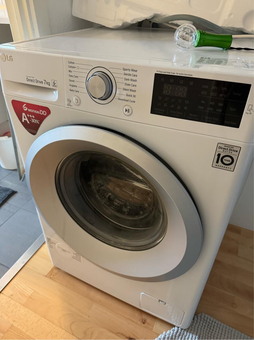 Montering af vaskemaskine