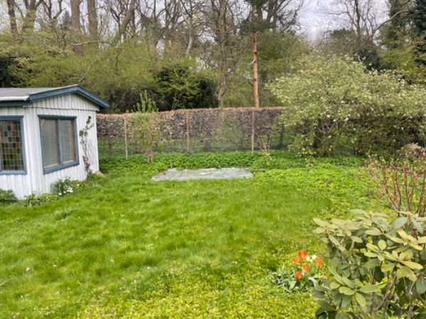 Nedgravning af trampolin