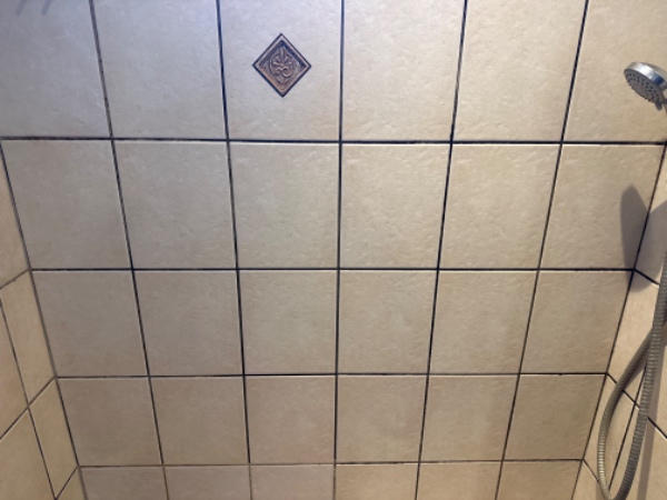 Kalkfjernelse i brusekabine