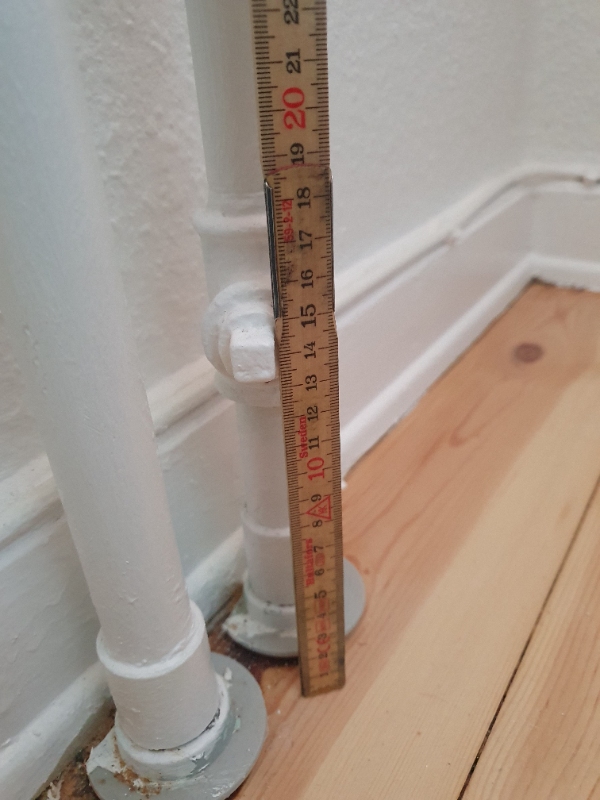 Opsætning og tilslutning af en radiator.