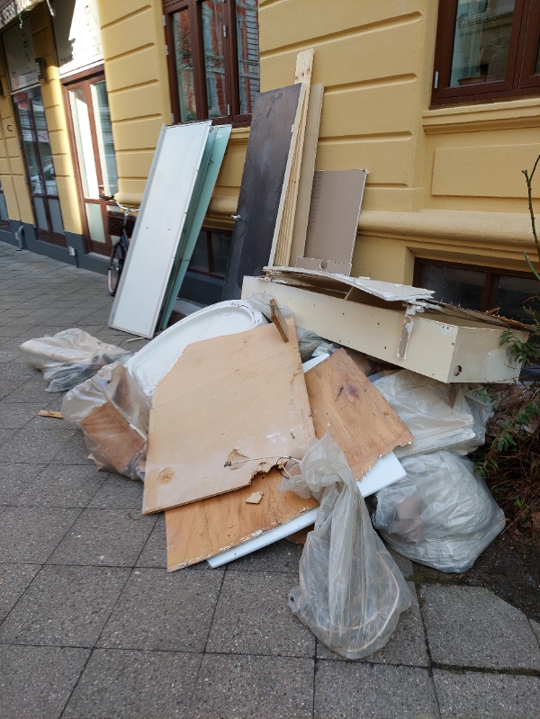 Afhentning af byggeaffald