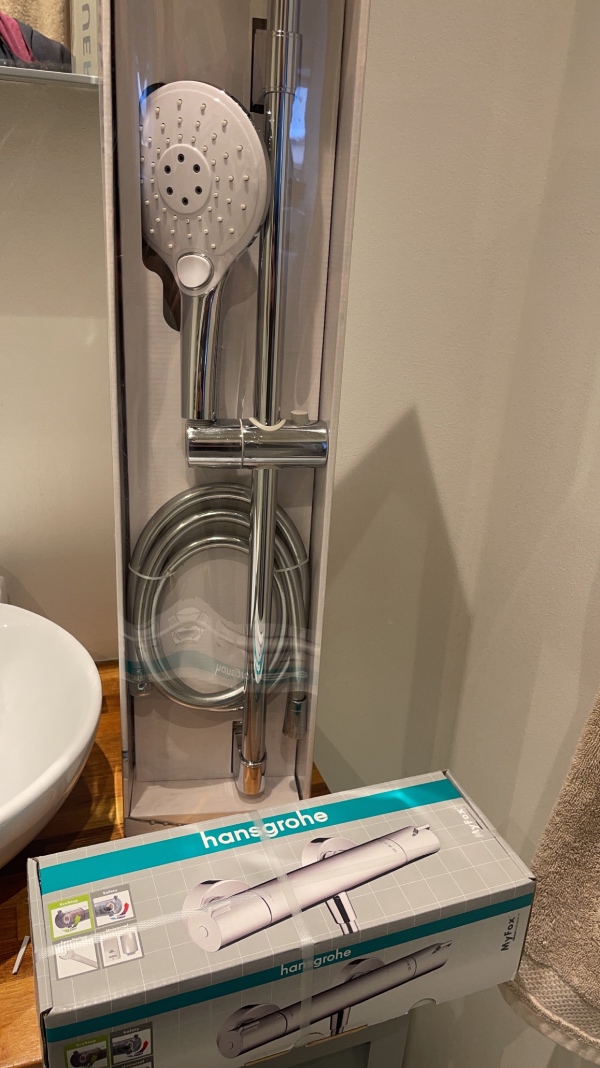 Skift af brusearmatur