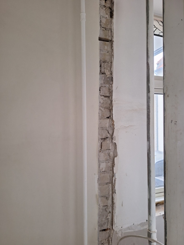 murerarbejde vægstykke (2.7 x 2.7 x 2.7)