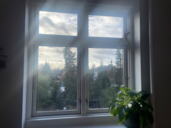 Vinduespudsning 2. sal