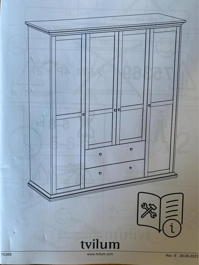 Samlet et garderobeskab