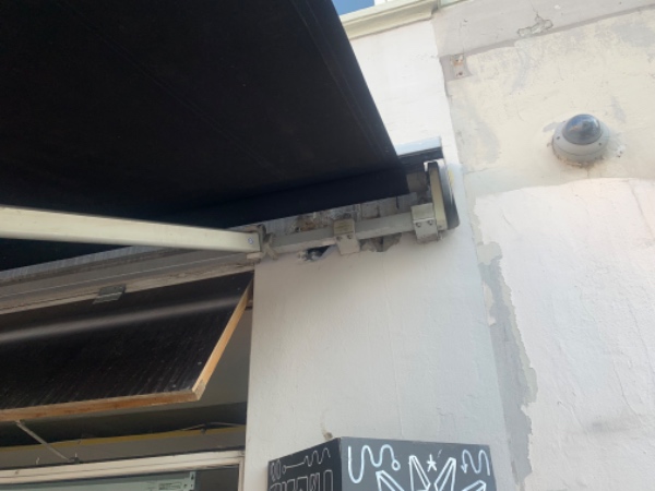 Nedtagning af markise