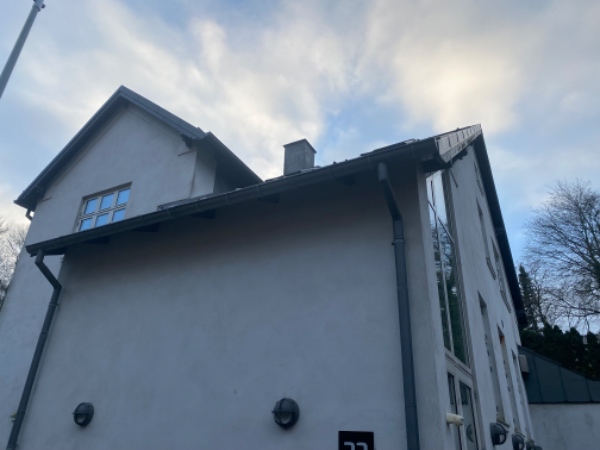 Rensning af tagrender- lidt kompliceret opgave.