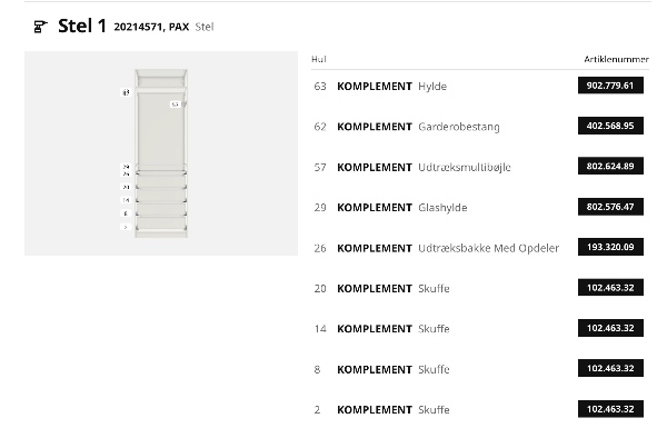 Samling og montering af PAX skab med skydelåger (150x66x238 cm)