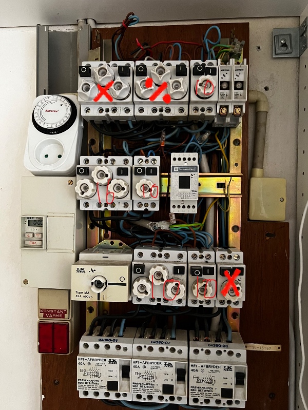 Udskiftning fra smeltesikringer til Automatsikringer