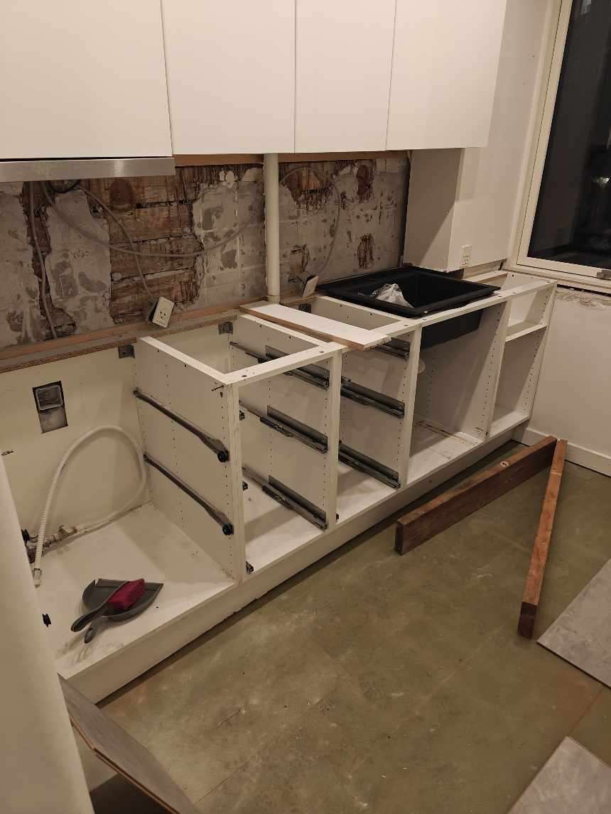 Sætte 5 fliser op som "backsplash"