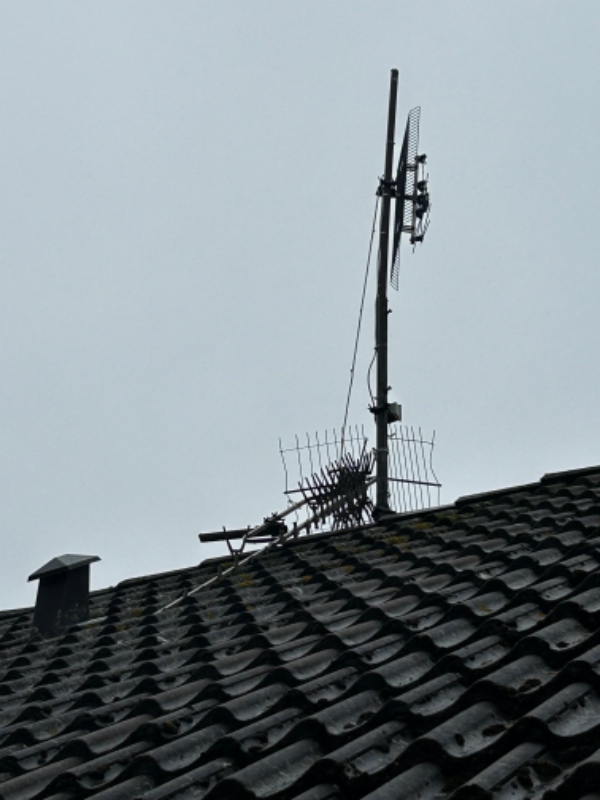Nedtagning af antenne