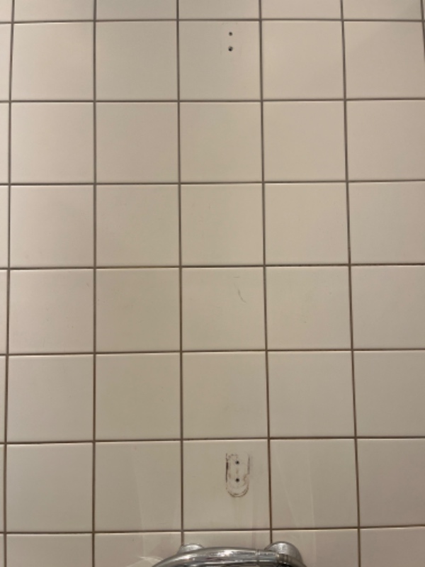 Ophæng af bruser og nedtagning af lysekrone og lampe