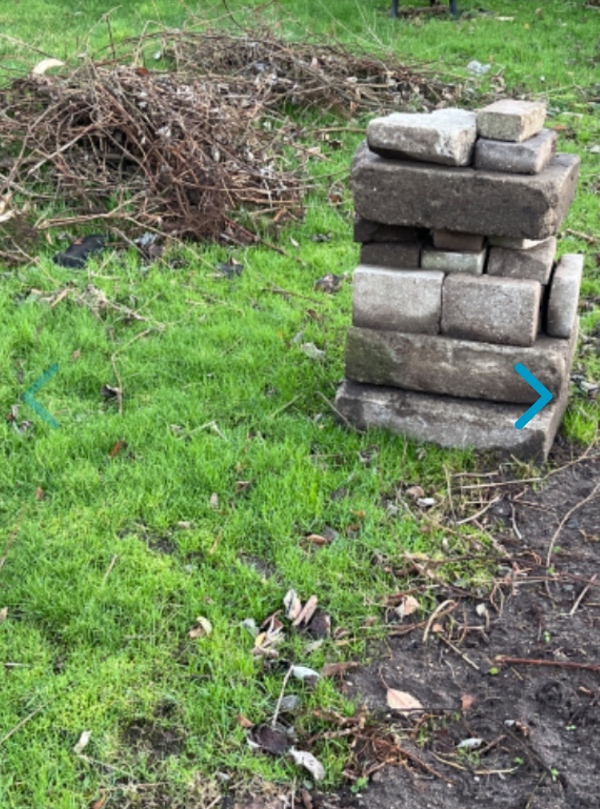 Køre affald på genbrugspladsen