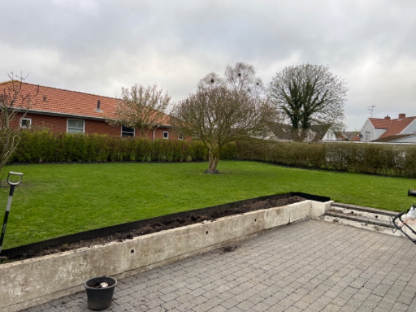 Sprøjtning mod ukrudt i græsplæne baghave -225kvm