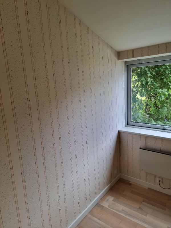 Opsætning af glasvæv værelse 6 m2