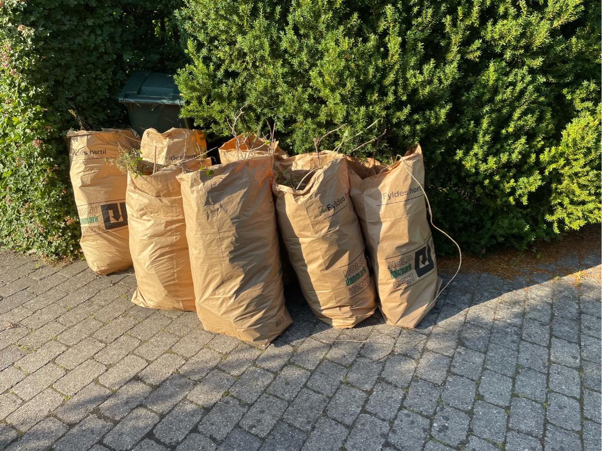 Haveaffald til genbrugspladsen