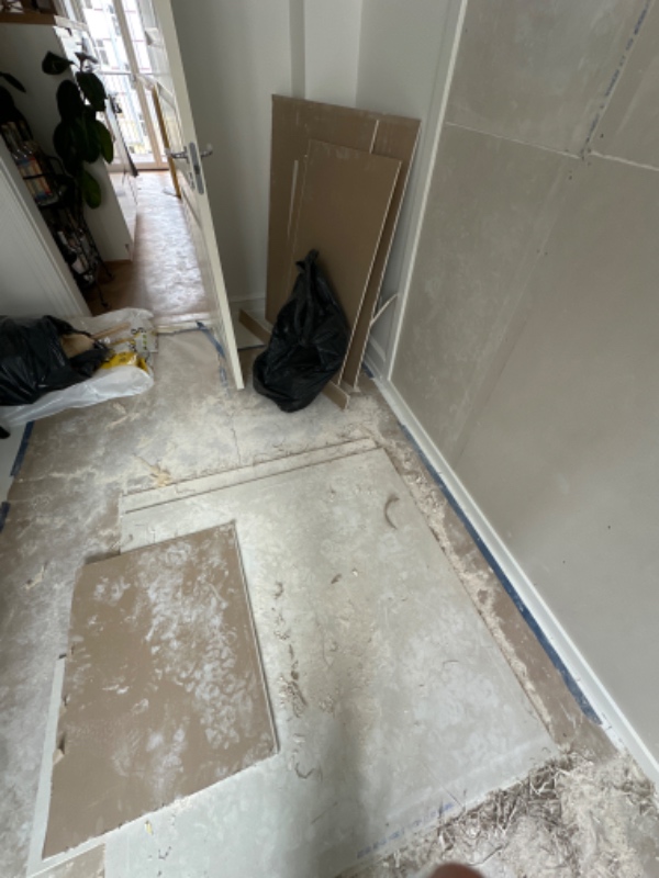 Afhentning af byggeaffald