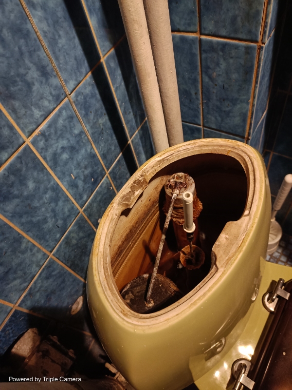 Reperation af gammelt toilet