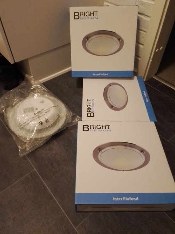 3 loft lamper og 1 væg lampe fra Harald Nyborg