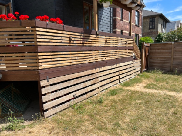 Maling af en terrasse