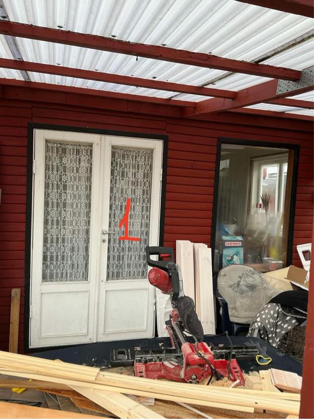 Udskiftning af dobbelt terrassedør og vinduer