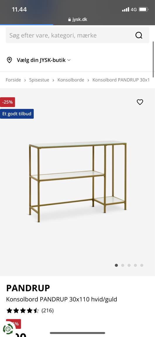 Ophæng af Spejl, tv og gardin. Samling af konsolbord. 