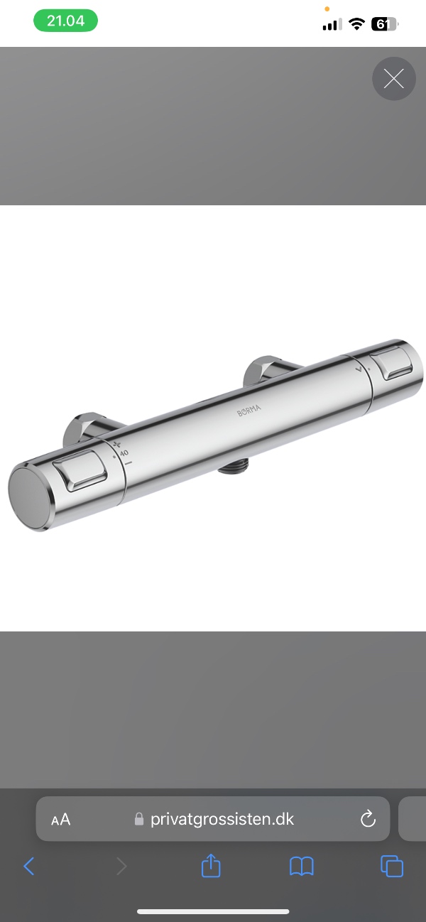 Installere Armatur Brus i badeværelse