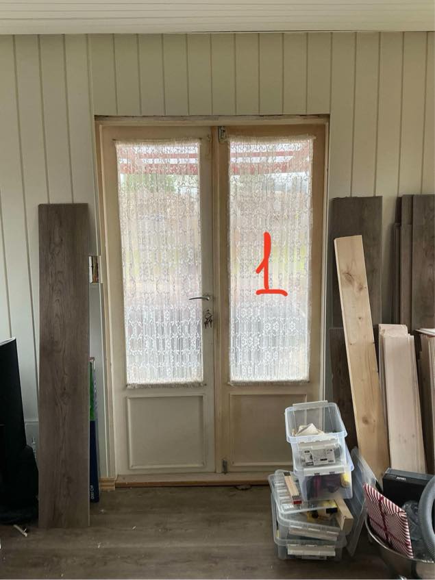 Udskiftning af dobbelt terrassedør og vinduer