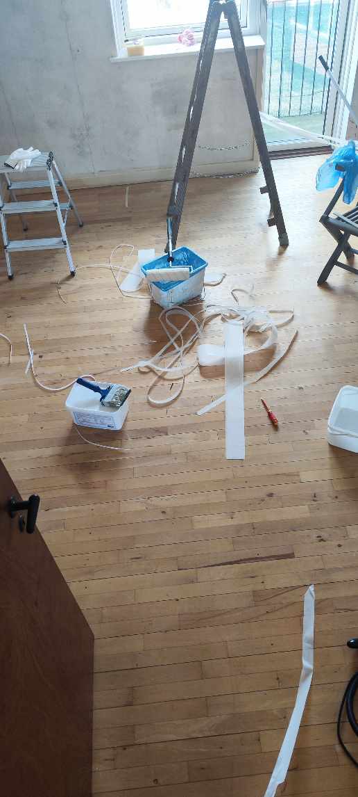 Gulvslibning og lakering 52 kvm