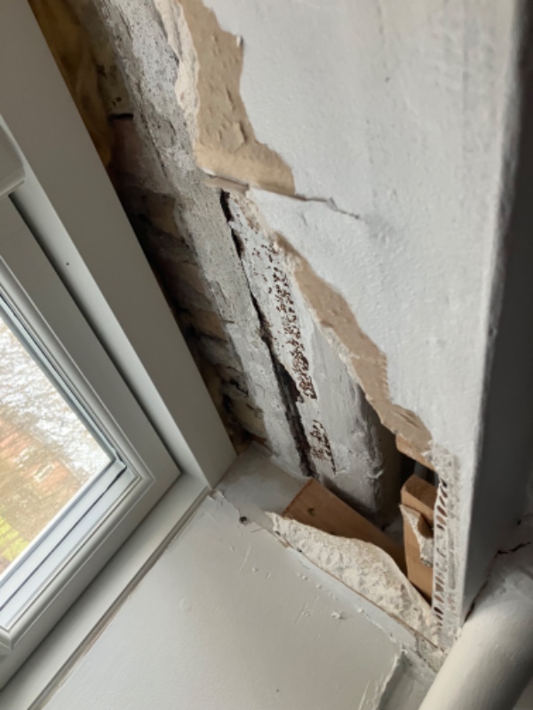 Lysninger og gipsloft i kælder