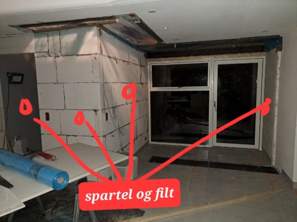 Spartle og filte vægge