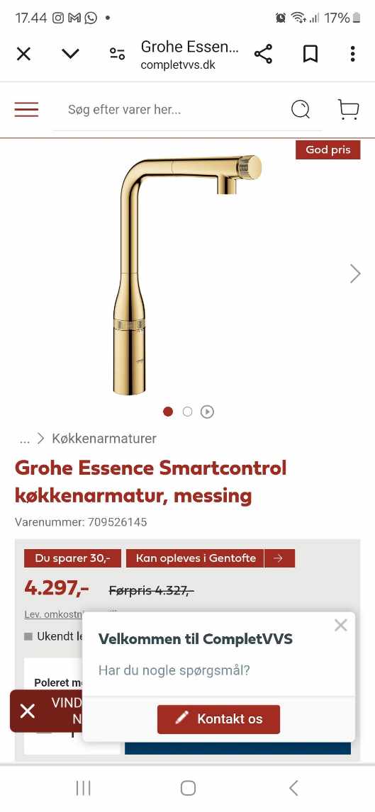 Køkken armatur