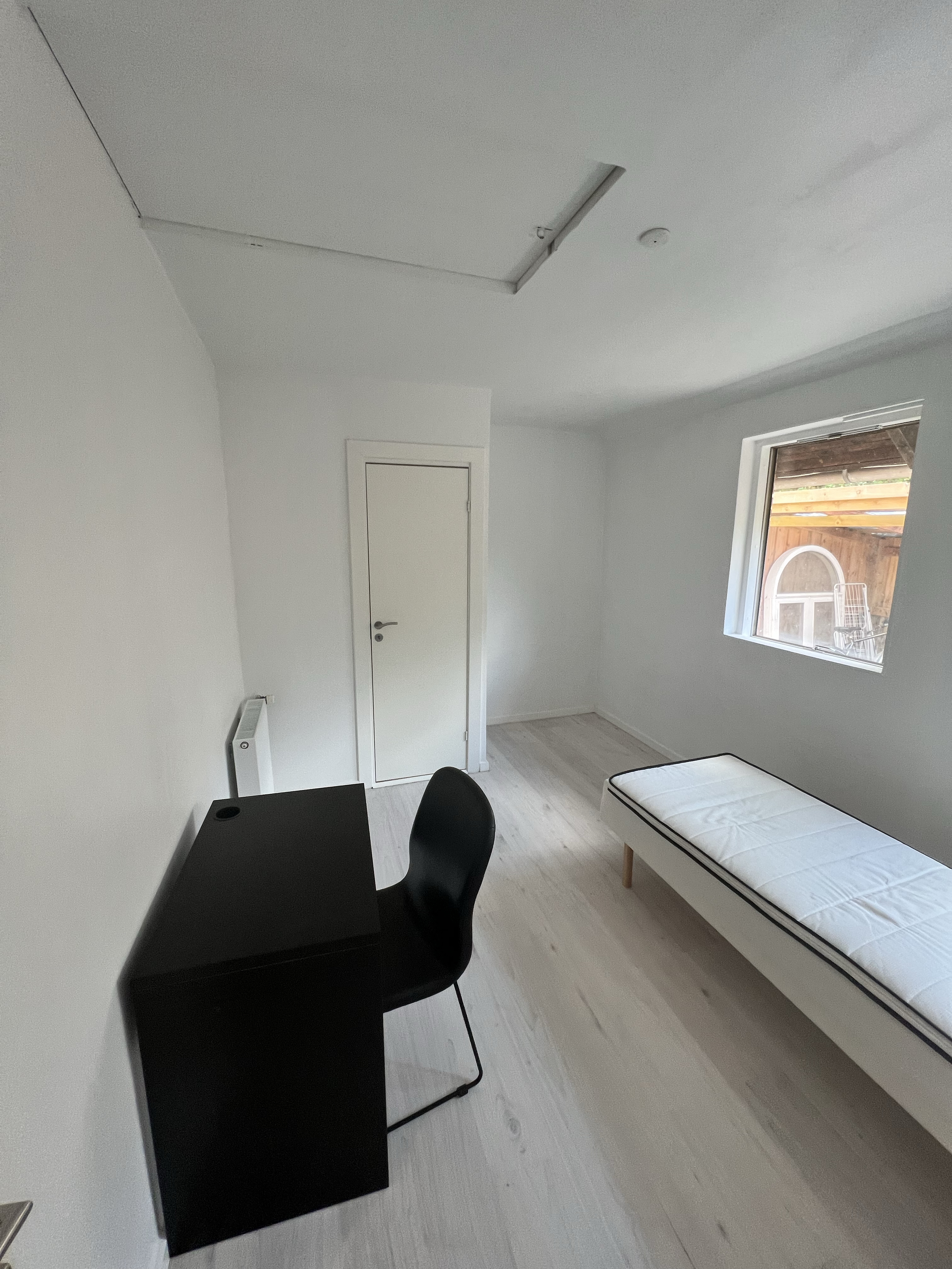 HvidMale og rengøre værelse på 14  kvm