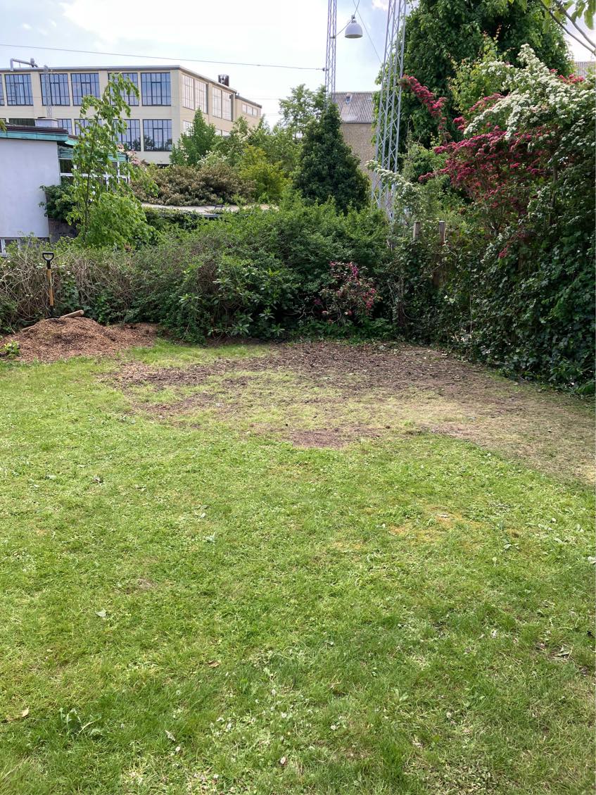 Nedgravning trampolin