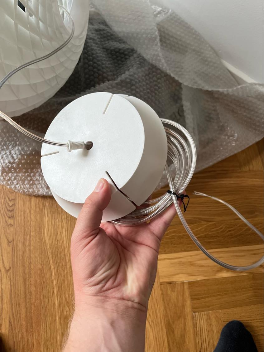 Ophængning af lampe