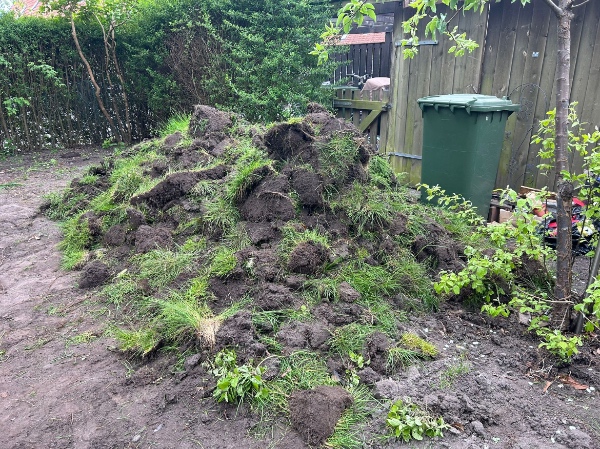 Afhentning af græstørv