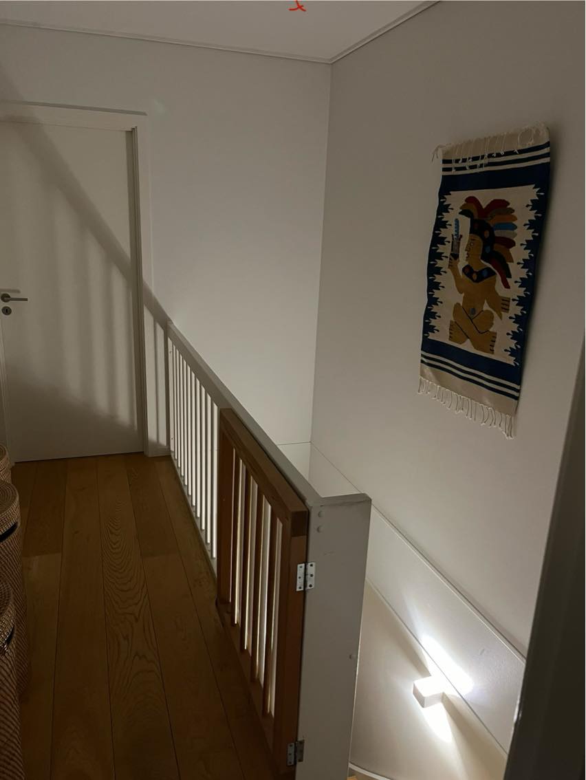 Hænge lampe over trappe