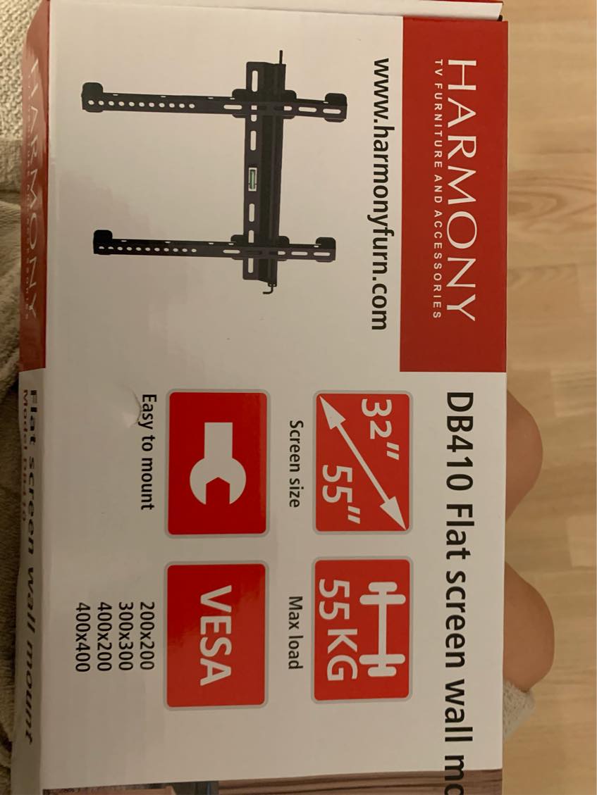 Ophængning af fjernsyn på væg