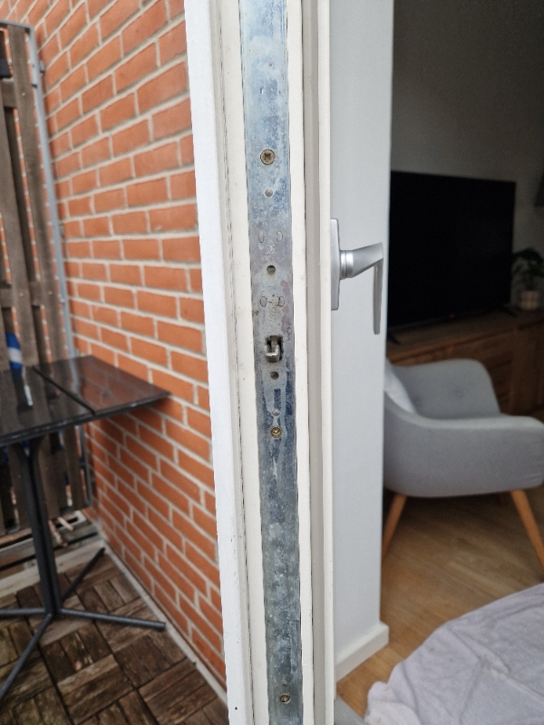 Terassedør kan ikke lukkes.