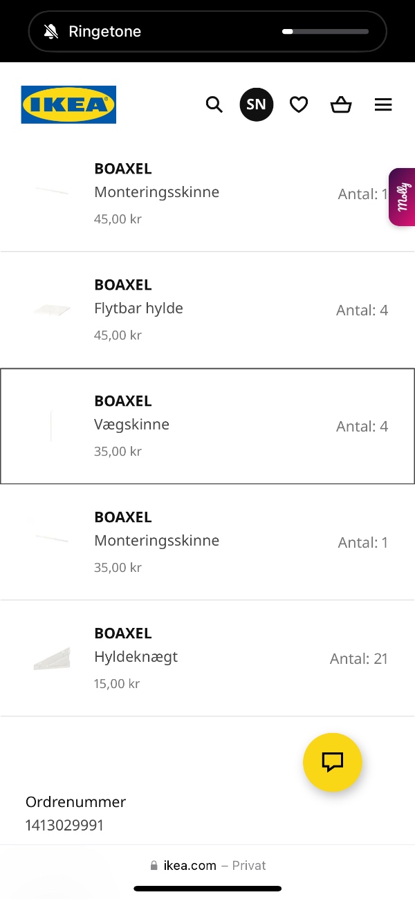 Montering af BOAXEL garderobe