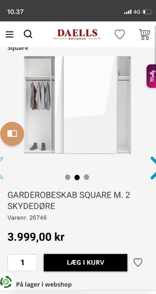 Skab skal skilles ad og samles igen