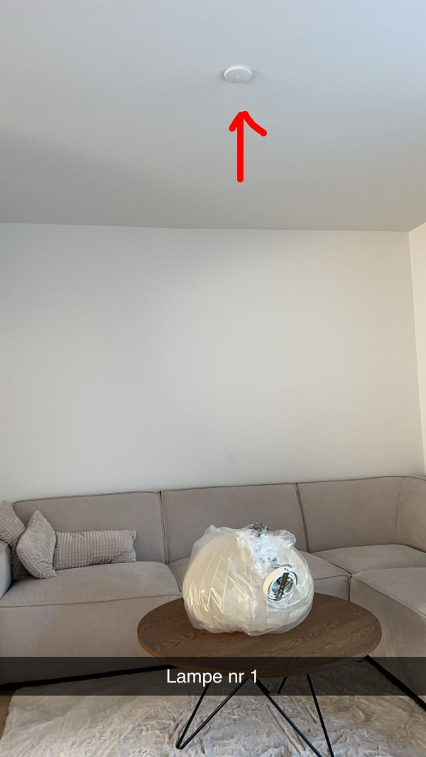 Ophængning af lamper i gipsloft