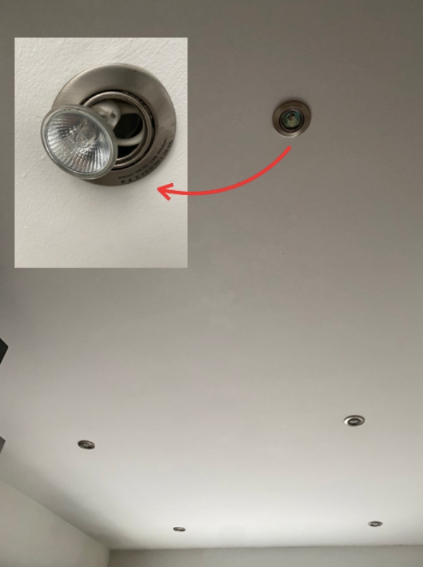 reparation af integrerede spot lampe
