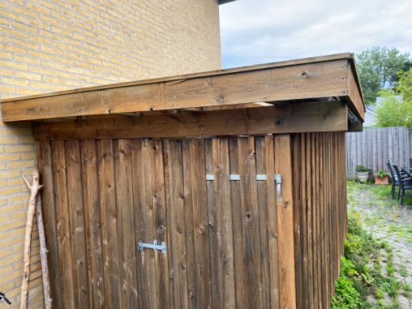 Udskift trapezstag på skur