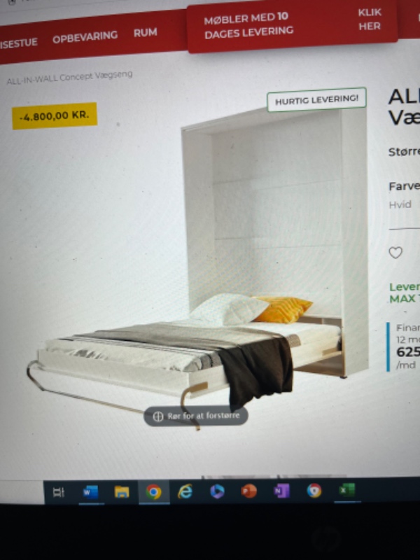 Opsætning af vægseng