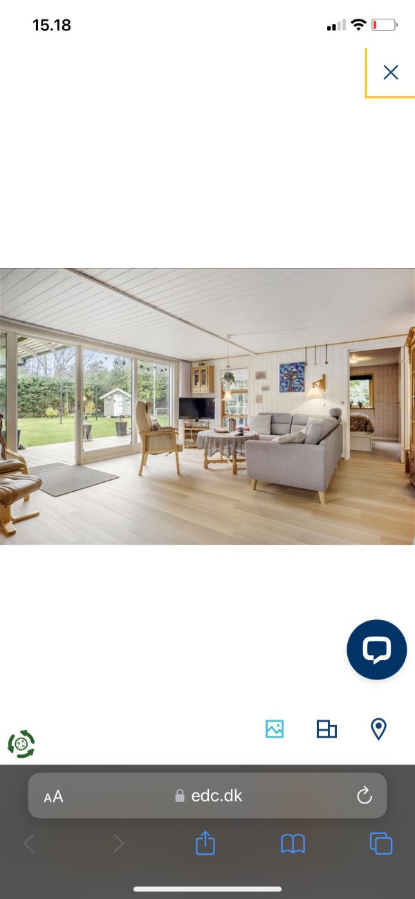 Male vægge i sommerhus indvendig