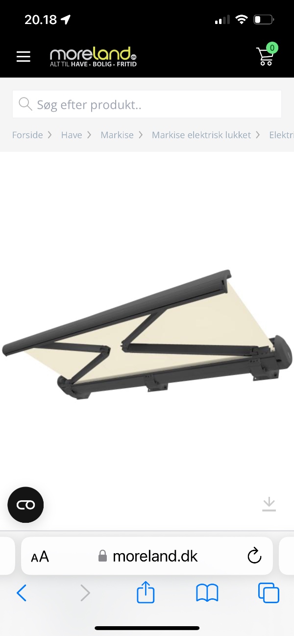 Montering af markiser og sensor