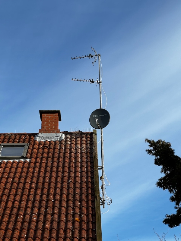 Skal have pillet antenne ned